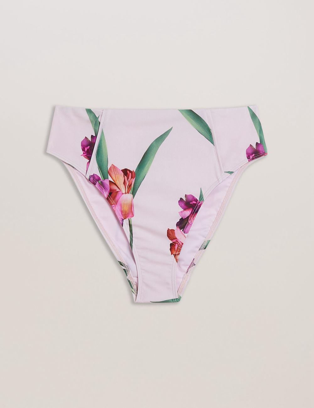 Bikini Ted Baker AVELEA - Floral Print High Waisted Femme Rose | Paris  21576-XQGD