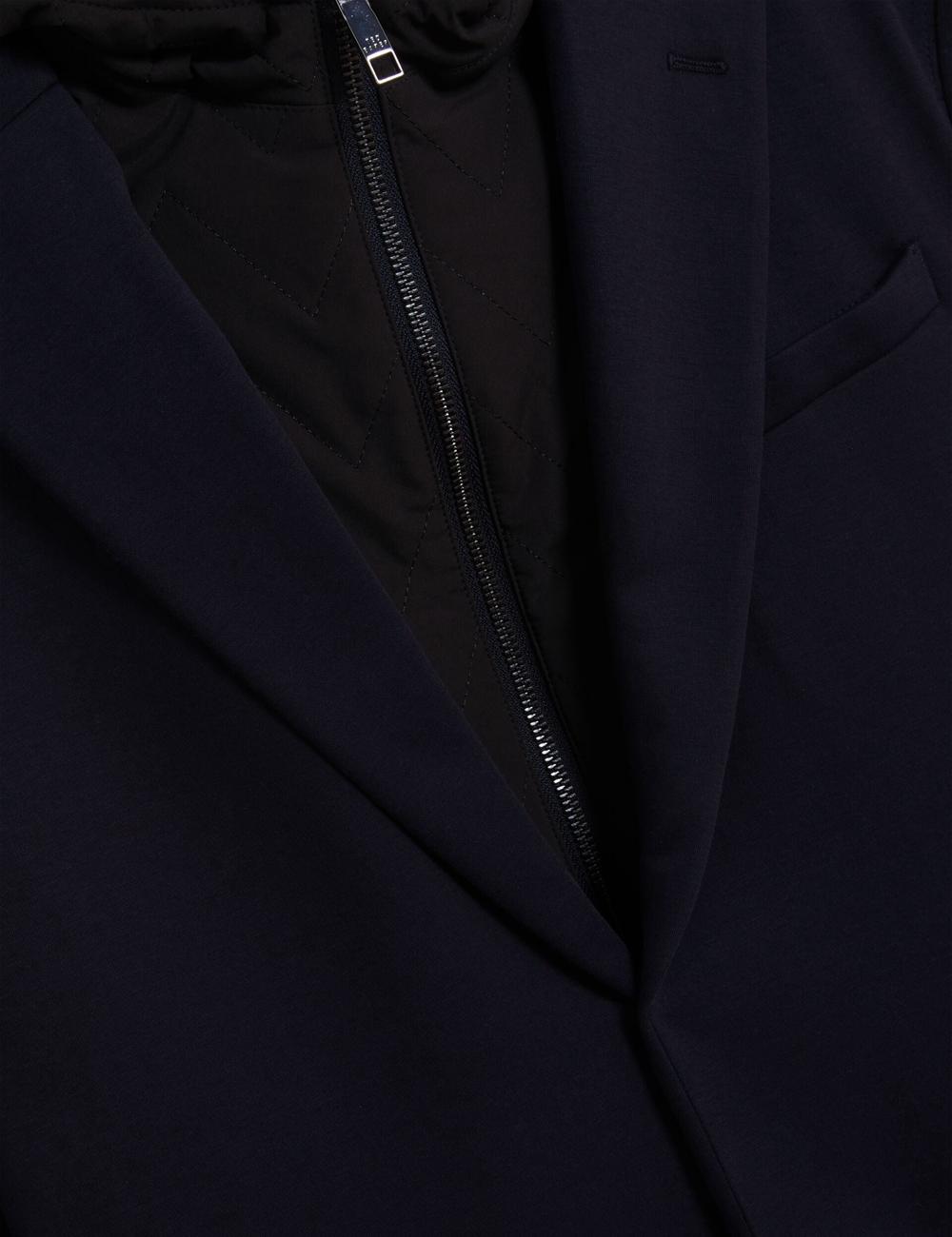 Blazer Ted Baker ASHB - Jersey Blazer With Zip-Up Hooded Liner Homme Bleu Marine | Paris  01682-PXUL