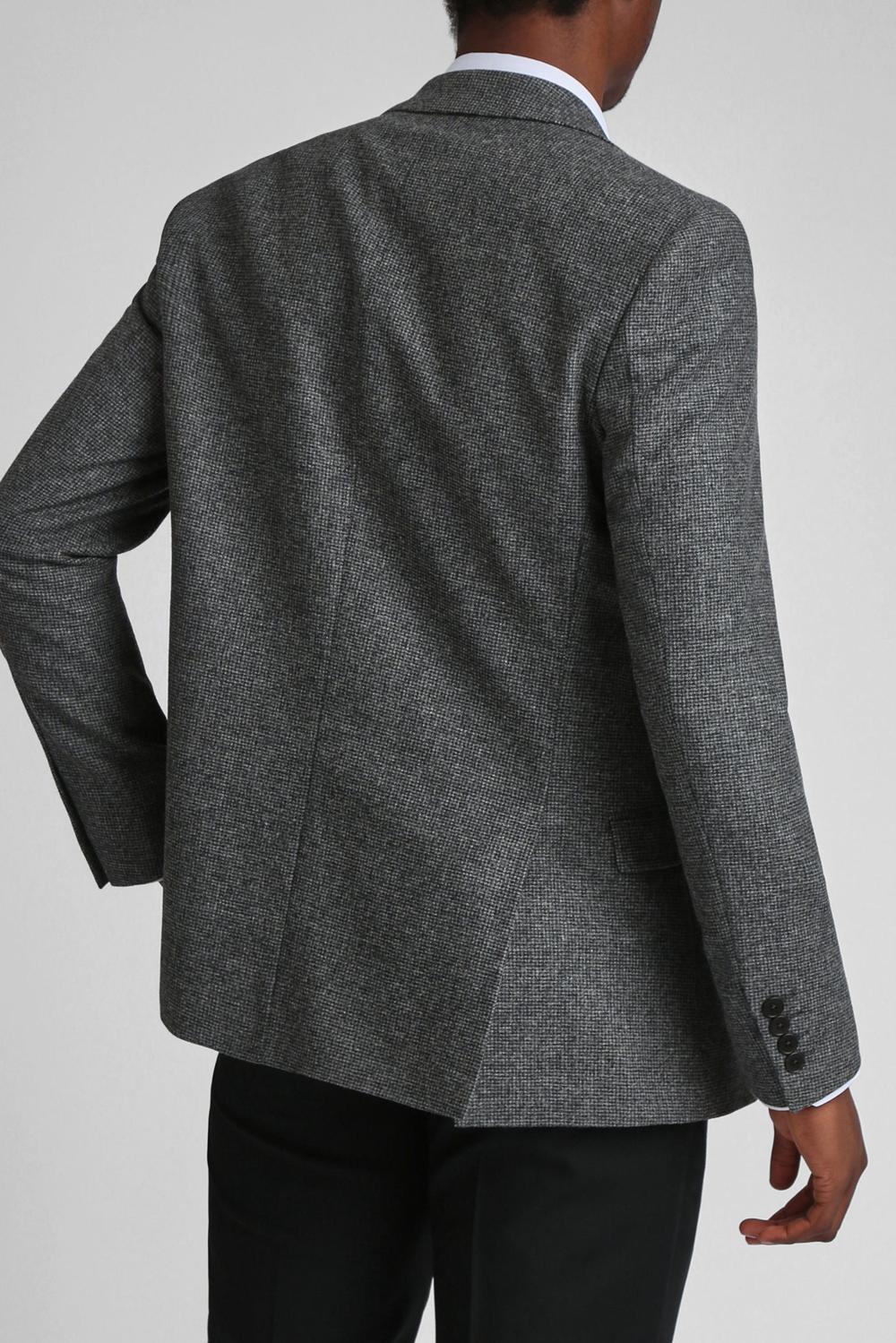Blazer Ted Baker ASOJS - Puppytooth Check Slim Fit Homme Charcoal | Paris  02749-XHVT