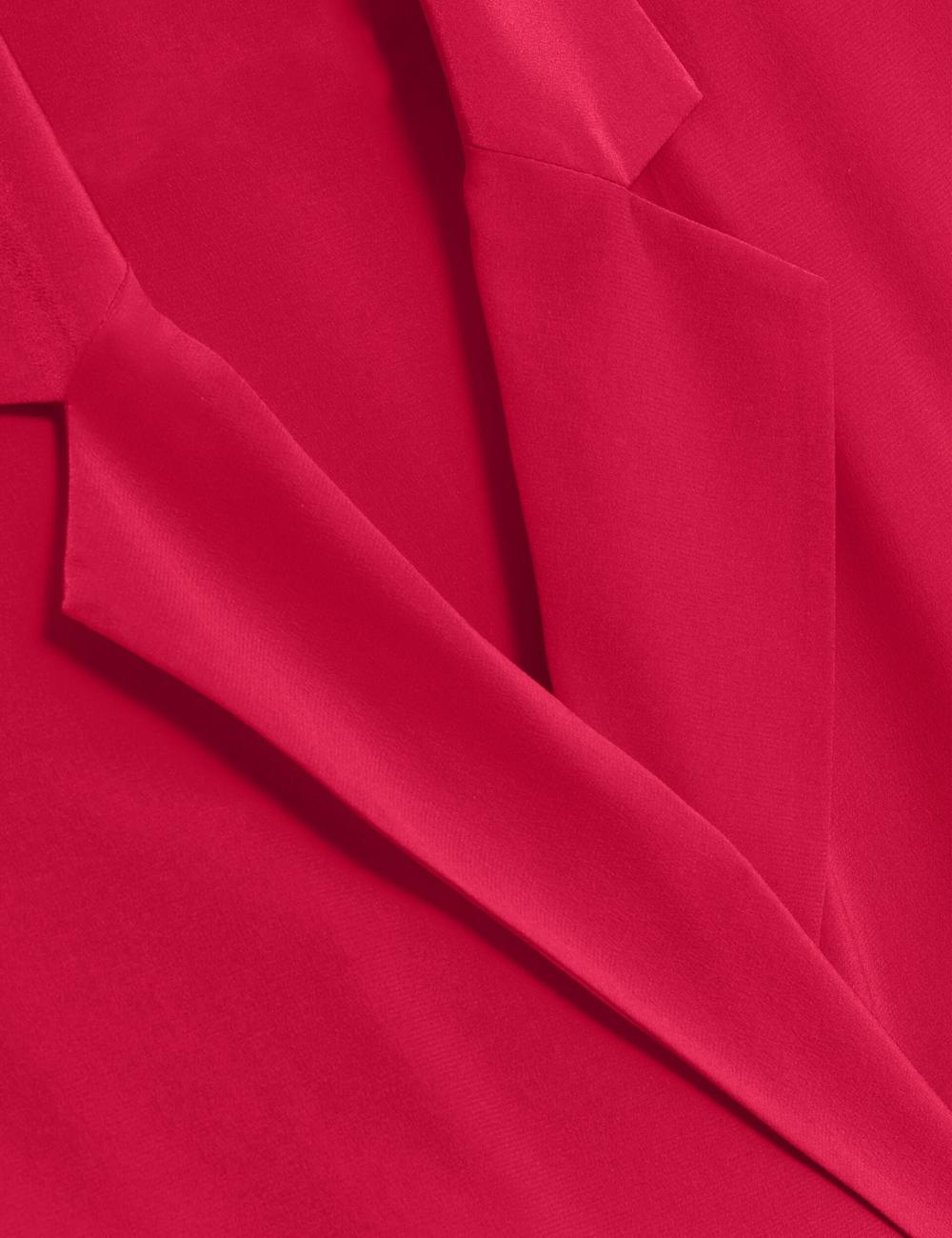 Blazer Ted Baker CARLOE - Silk Short Sleeve Femme Fushia | Paris  48975-JPNG