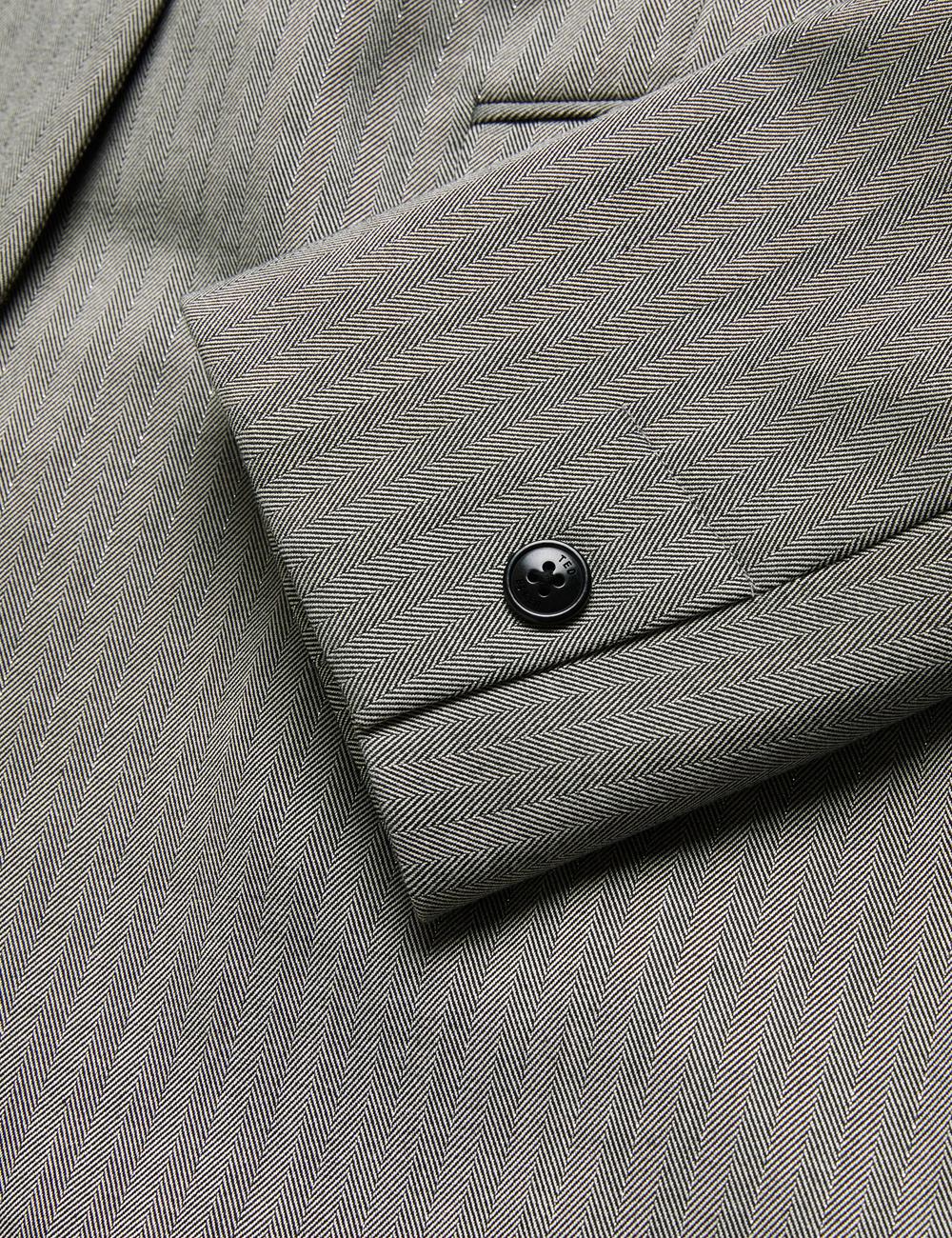 Blazer Ted Baker KOA - Oversized Herringbone Single Breasted Femme Grise | Paris  58310-LBZR