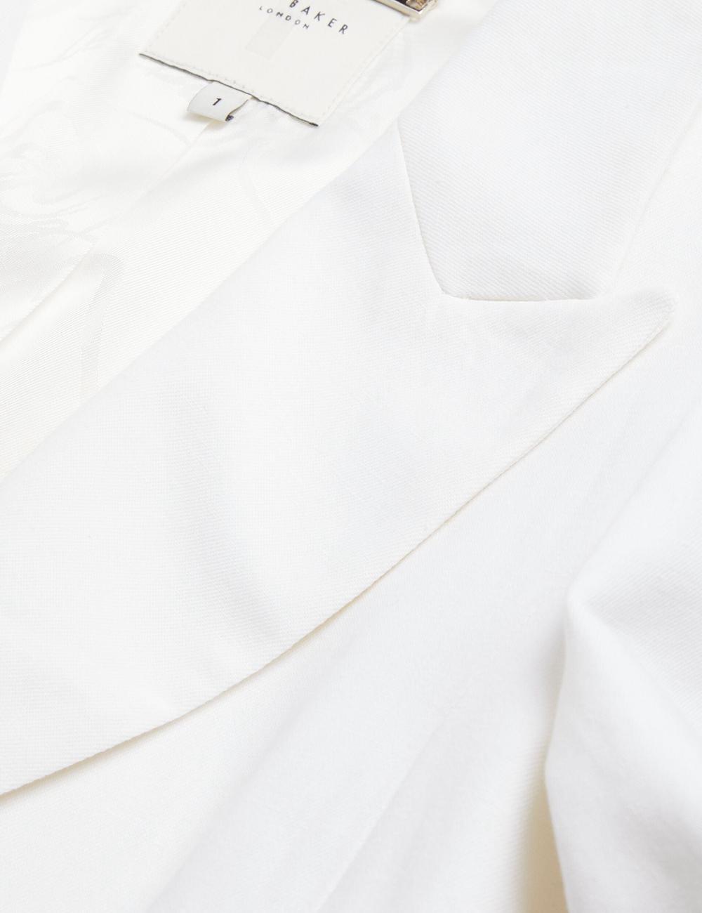 Blazer Ted Baker MUSUB - Tailored with Faux Pockets Femme Blanche | Paris  94502-HYDL