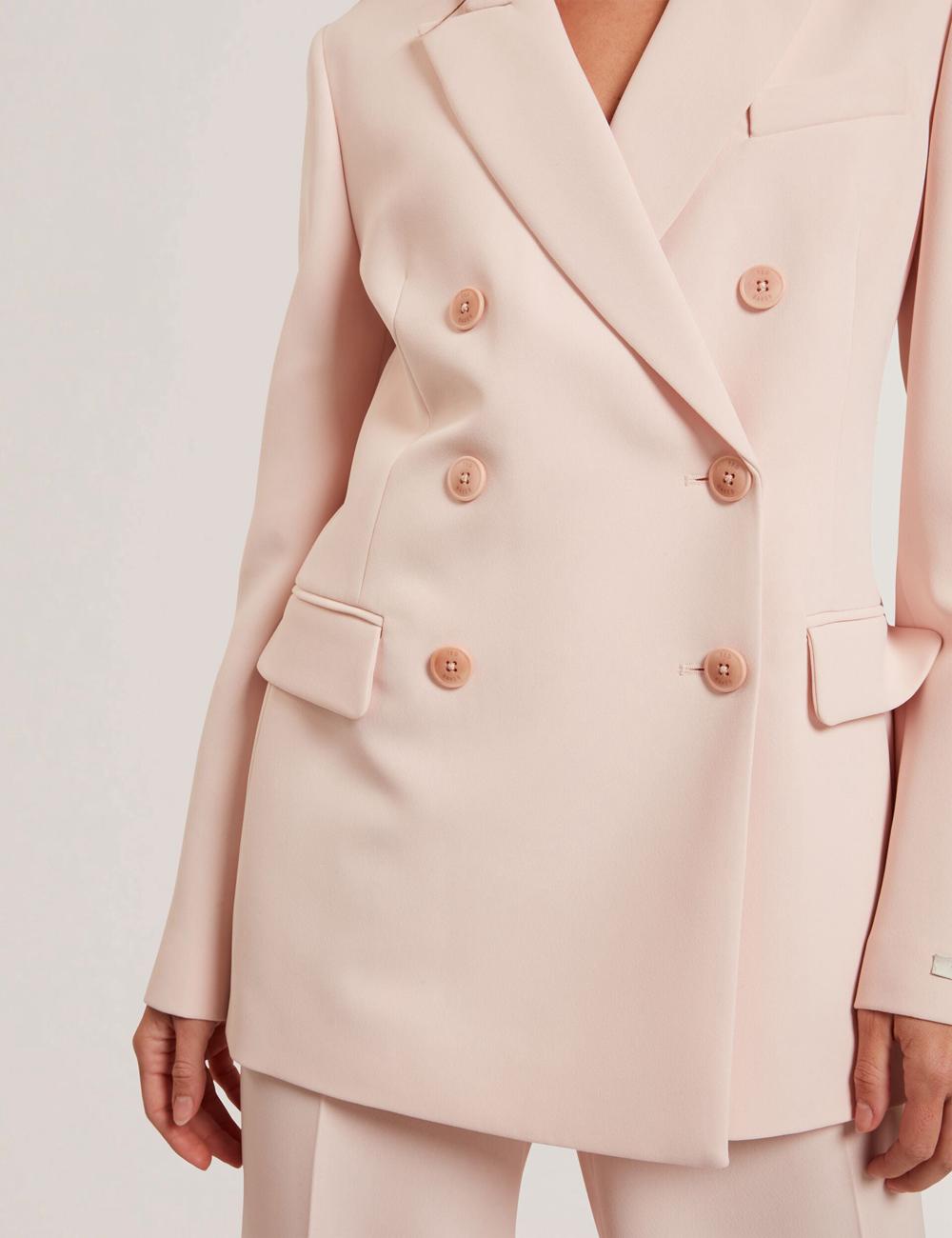 Blazer Ted Baker TRAGA - Tailored Double Breasted Woven Femme Rose | Paris  86524-INEM