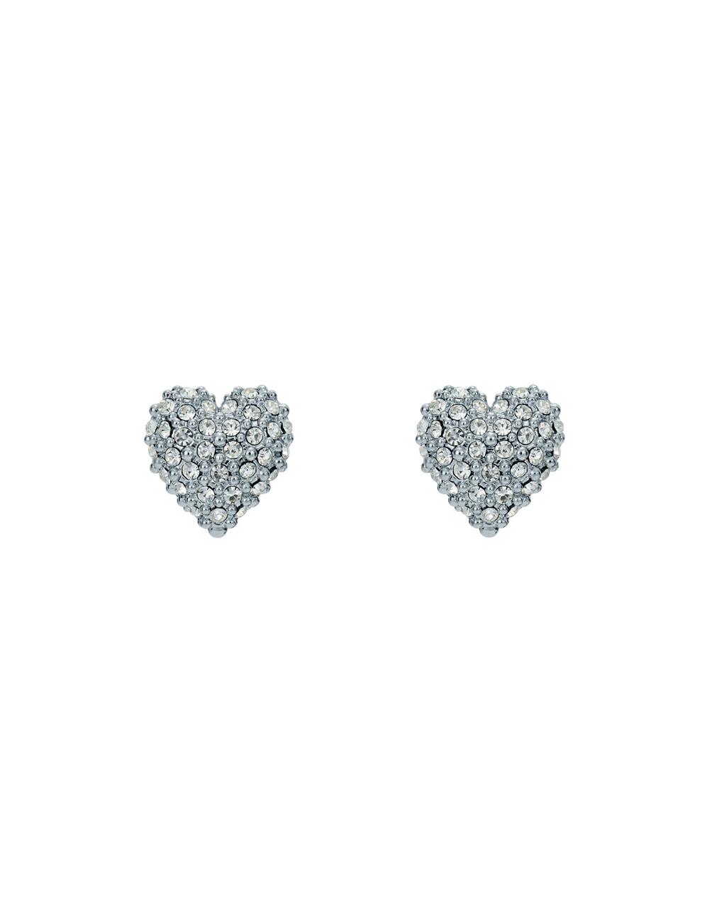 Boucles d'Oreilles Ted Baker ADORAA - Crystal Heart Stud Femme Argent | Paris  37498-LBMS