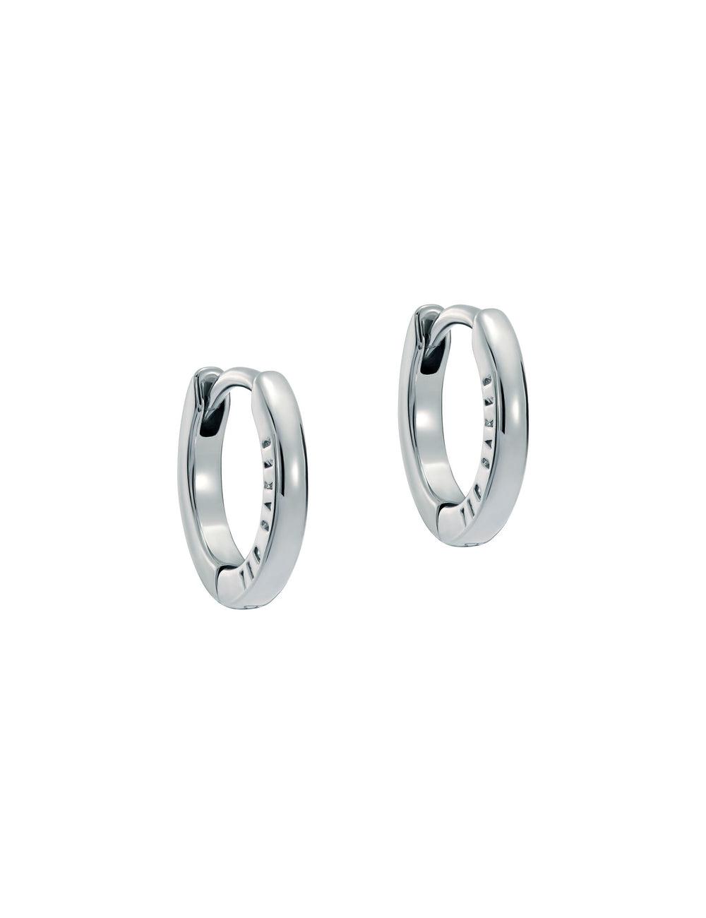 Boucles d'Oreilles Ted Baker CRISLIE - Engraved Logo Small Hoop Femme Argent | Paris  52184-GVEB