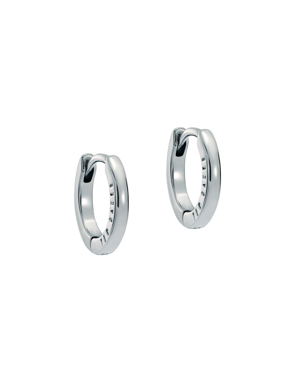 Boucles d'Oreilles Ted Baker CRISLIE - Engraved Logo Small Hoop Femme Argent | Paris  52184-GVEB