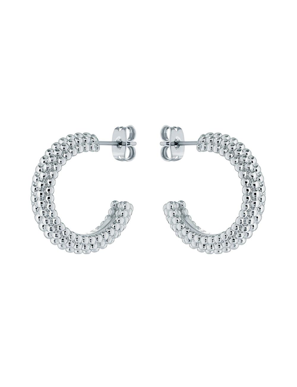 Boucles d'Oreilles Ted Baker DOTETTA - Dotted Texture Hoop Femme Argent | Paris  59136-WVDI