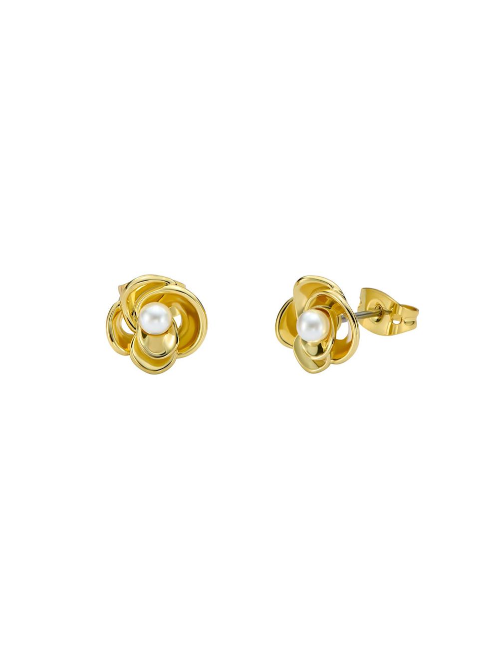 Boucles d'Oreilles Ted Baker FLO - Pearl Flower Stud Femme Doré | Paris  86723-KYLQ