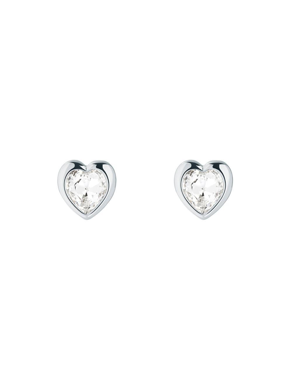 Boucles d'Oreilles Ted Baker HAN - Solitaire Crystal Heart Stud Femme Argent | Paris  72943-OUNJ