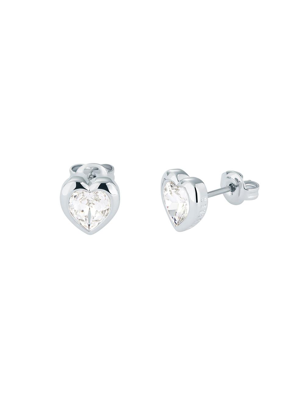 Boucles d'Oreilles Ted Baker HAN - Solitaire Crystal Heart Stud Femme Argent | Paris  72943-OUNJ