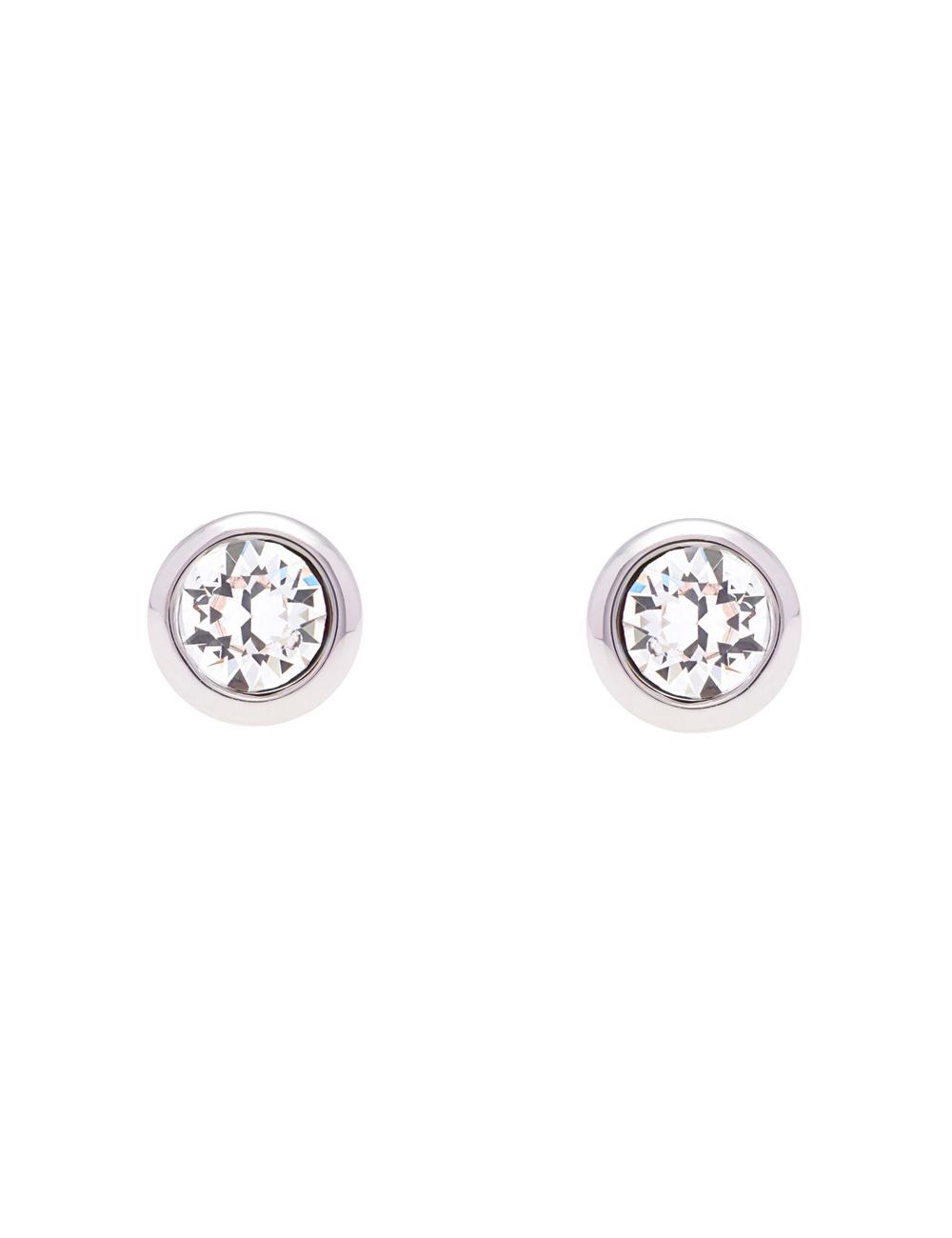 Boucles d'Oreilles Ted Baker SINAA - Solitaire Crystal Stud Femme Argent | Paris  15369-MSBC