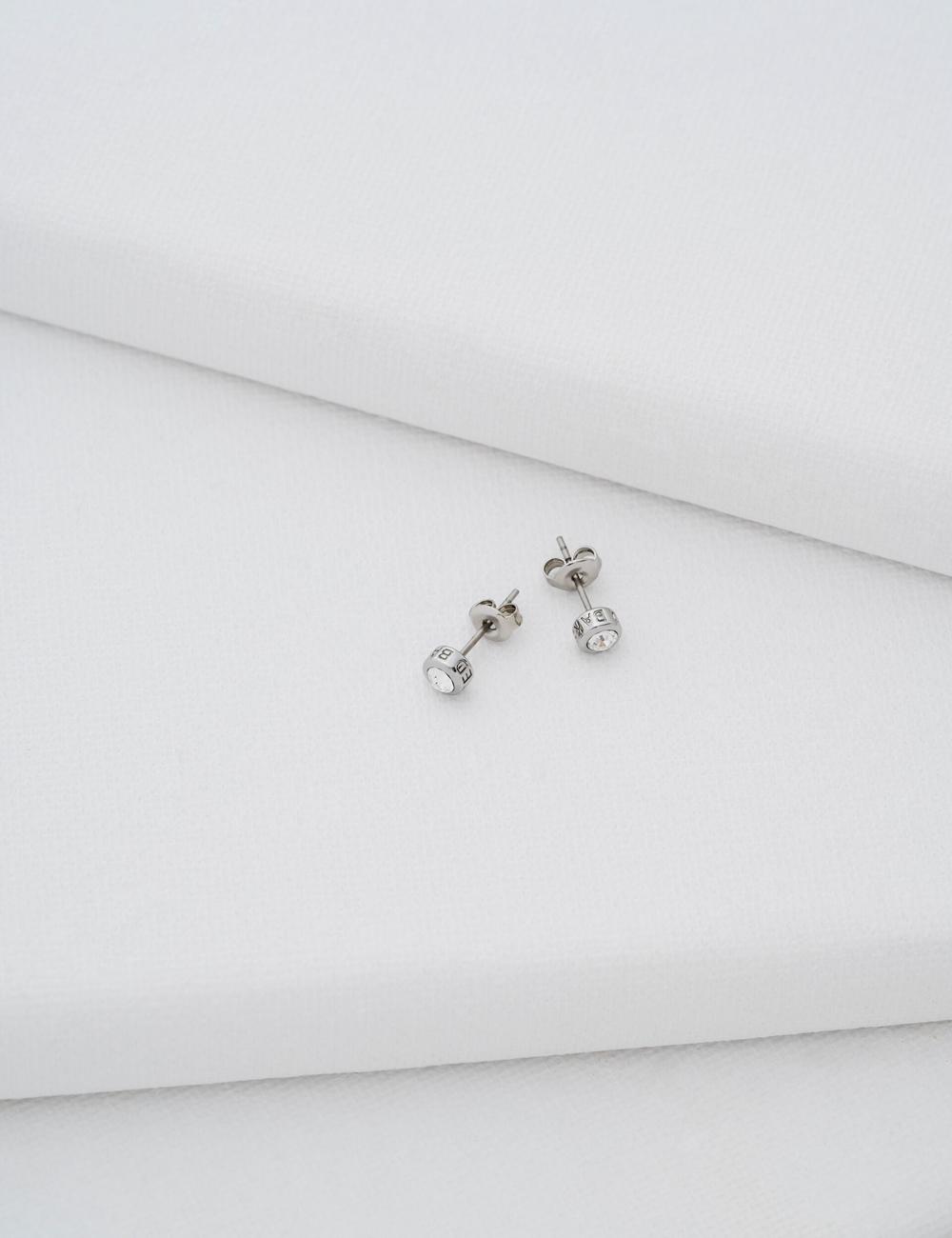 Boucles d'Oreilles Ted Baker SINEE - Mini Crystal Stud Femme Argent | Paris  70563-GTOW