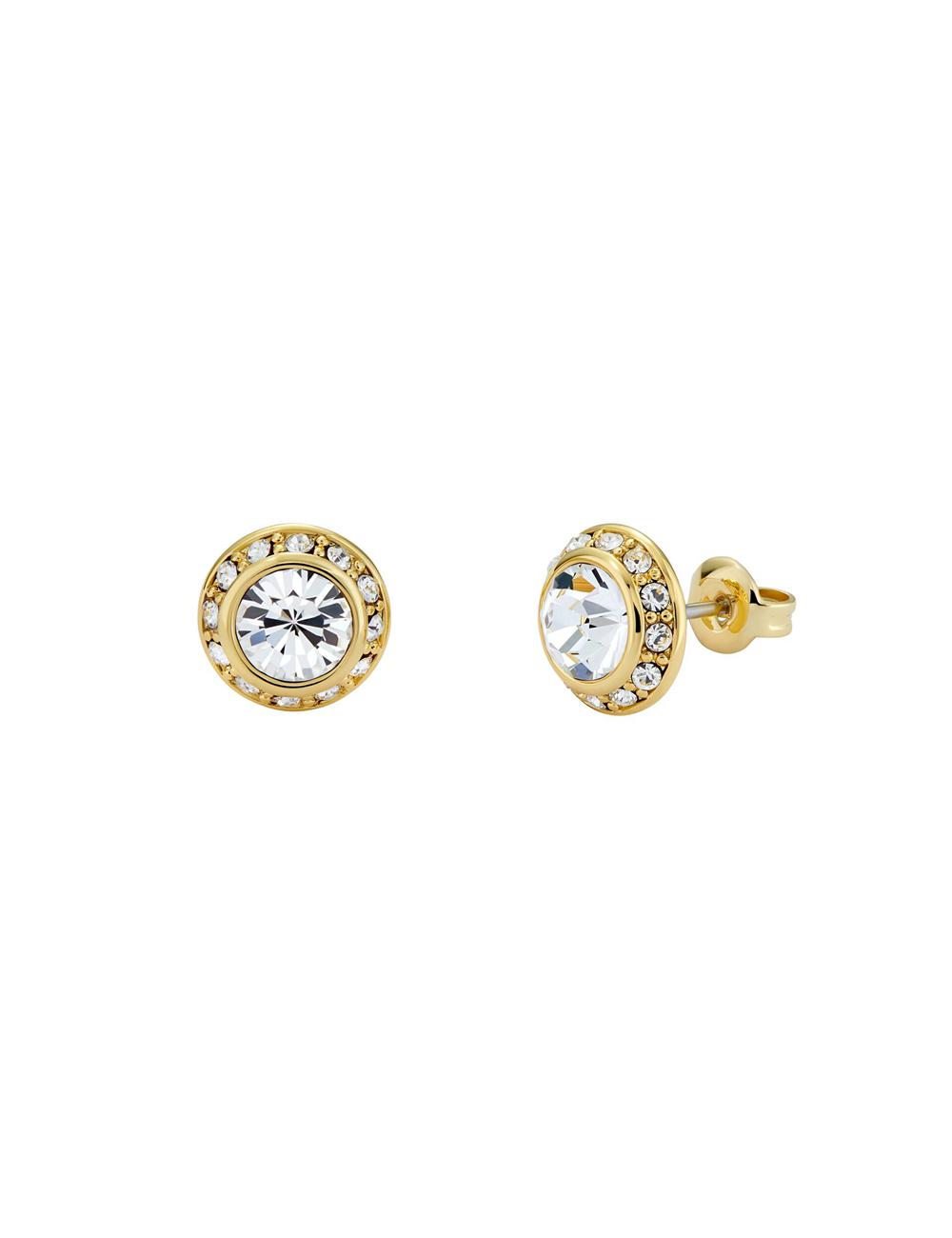Boucles d'Oreilles Ted Baker SOLETIA - Solitaire Sparkle Crystal Stud Femme Doré | Paris  19624-ITNR