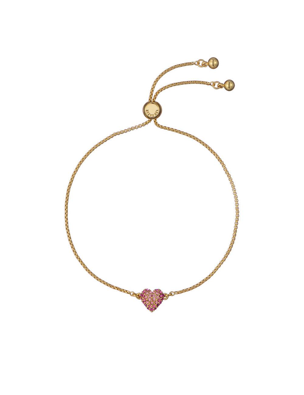 Bracelets Ted Baker ADORIA - Mini Crystal Heart Adjustable Femme Doré | Paris  41938-BVUL