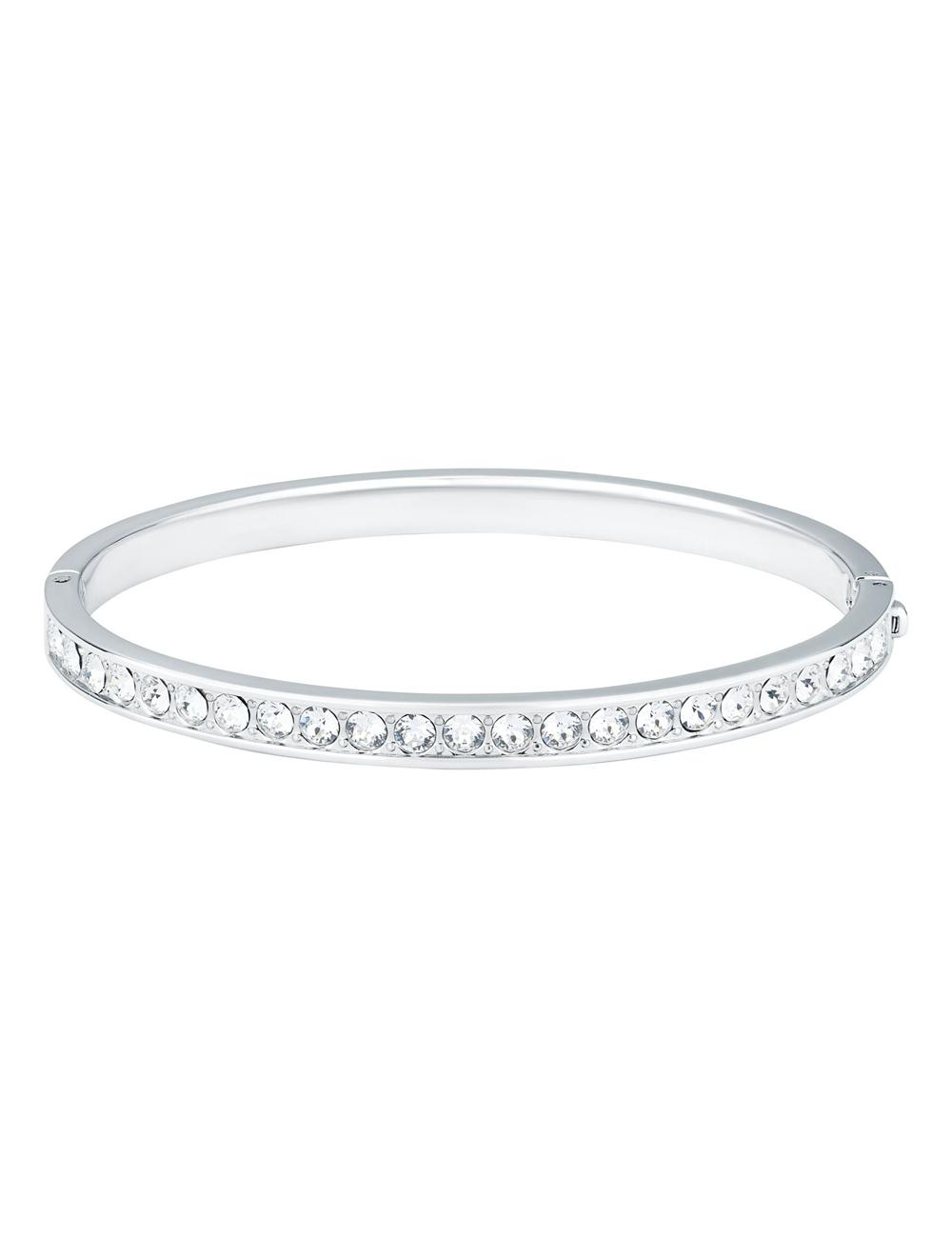 Bracelets Ted Baker CLEMARA - Crystal Hinge Bangle Femme Argent | Paris  42761-ZHFI