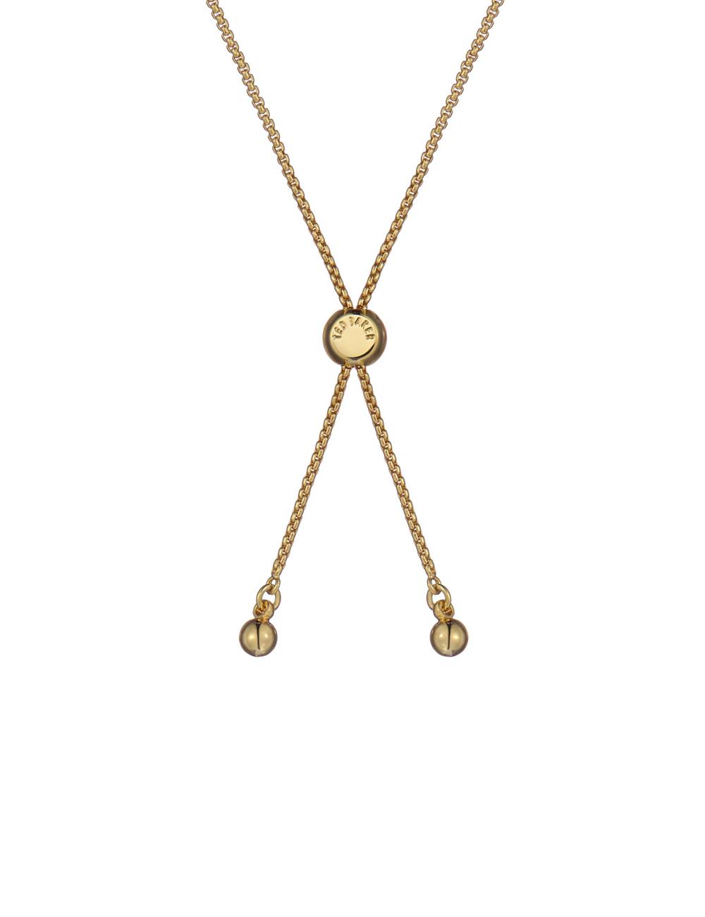 Bracelets Ted Baker FLORIE - Pearl Flower Adjustable Chain Femme Doré | Paris  16549-KVYG