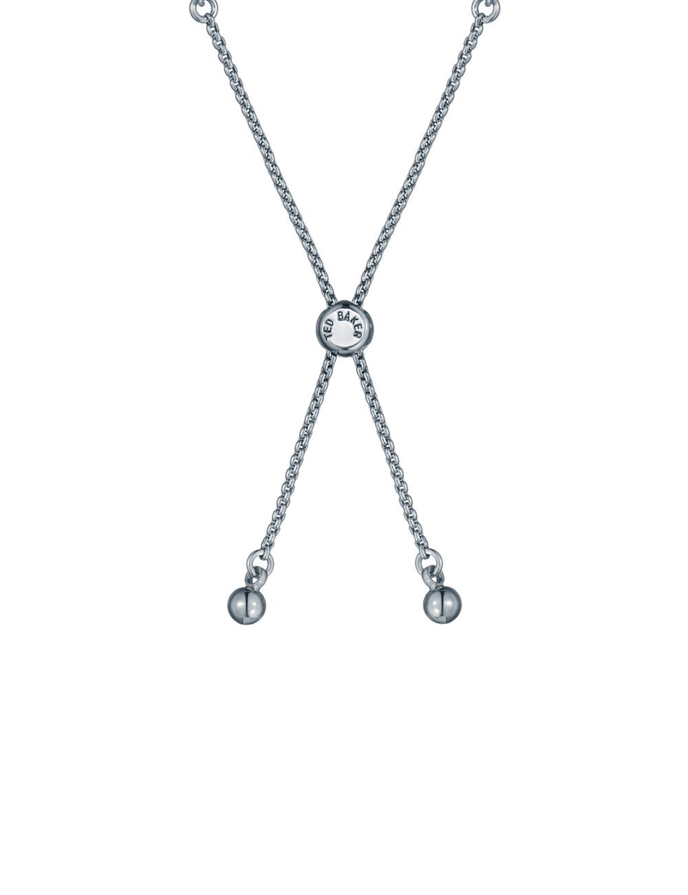 Bracelets Ted Baker ISELA - Baguette Crystal Slider Tennis Femme Argent | Paris  40362-RQWS