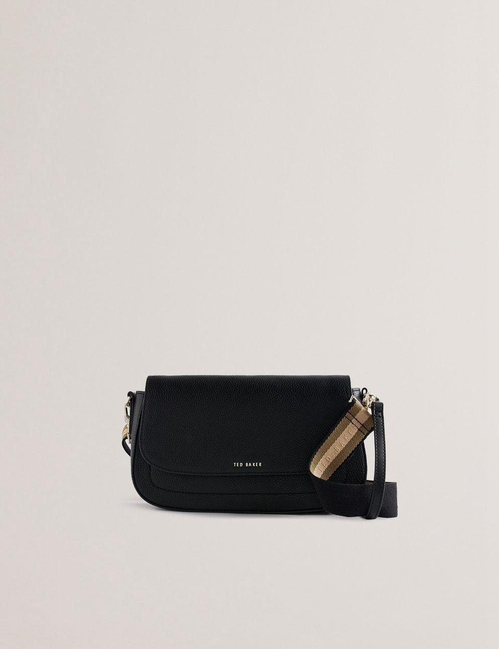 Cartables Ted Baker DARILIE - Leather Webbing East West Satchel Femme Noir | Paris  73659-OXWU
