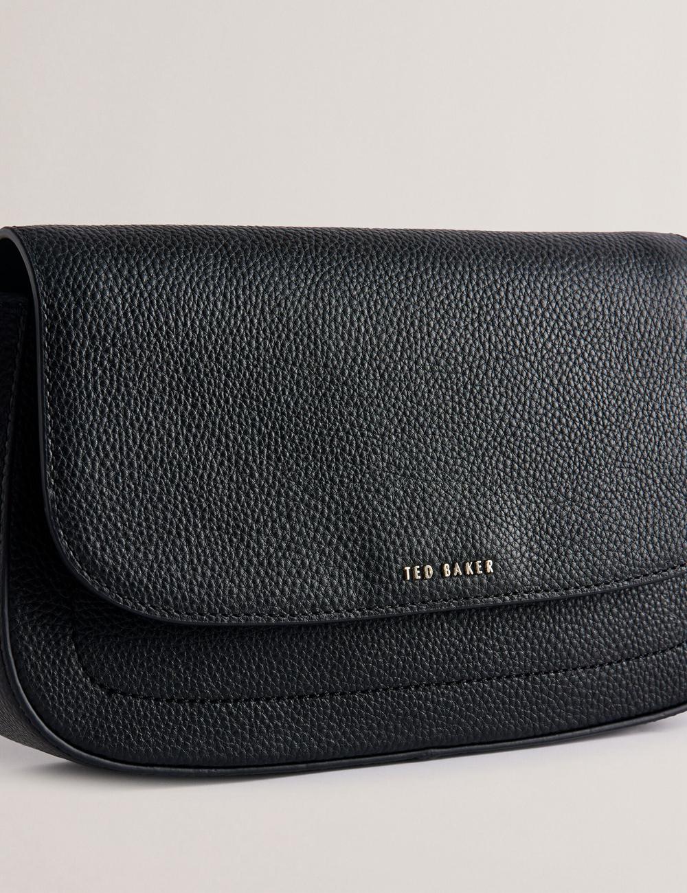Cartables Ted Baker DARILIE - Leather Webbing East West Satchel Femme Noir | Paris  73659-OXWU