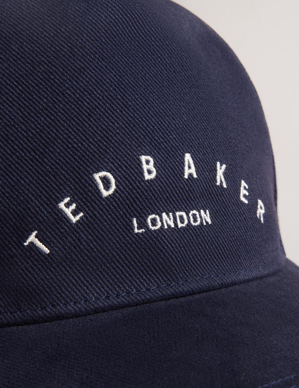 Casquette De Baseball Ted Baker FRREDDI - Embroidered Logo Canvas Homme Bleu Marine | Paris  31598-GKIE