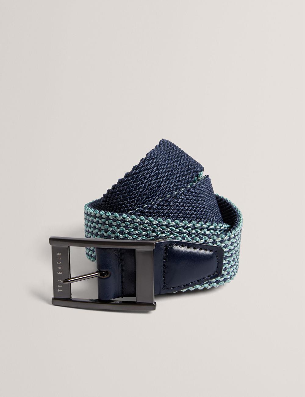 Ceintures Ted Baker COLUMMM - Reversible Woven Elasticated Homme Bleu Marine | Paris  57384-EKUW