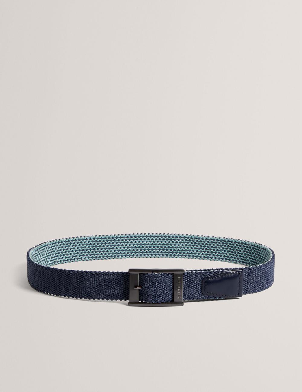 Ceintures Ted Baker COLUMMM - Reversible Woven Elasticated Homme Bleu Marine | Paris  57384-EKUW