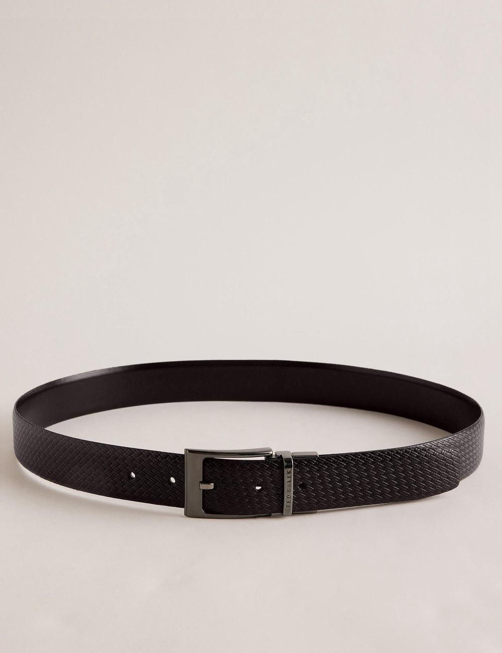 Ceintures Ted Baker WAIDE - Woven Texture Leather Homme Marron | Paris  78120-JWCH