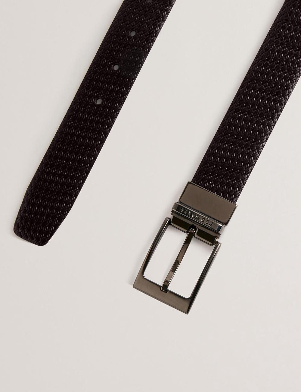Ceintures Ted Baker WAIDE - Woven Texture Leather Homme Marron | Paris  78120-JWCH