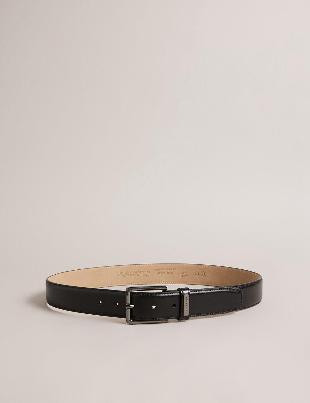 Ceintures Ted Baker WIZERD | Paris  Polished Leather With Logo Hardware Homme Noir | Paris  51793-QJDN
