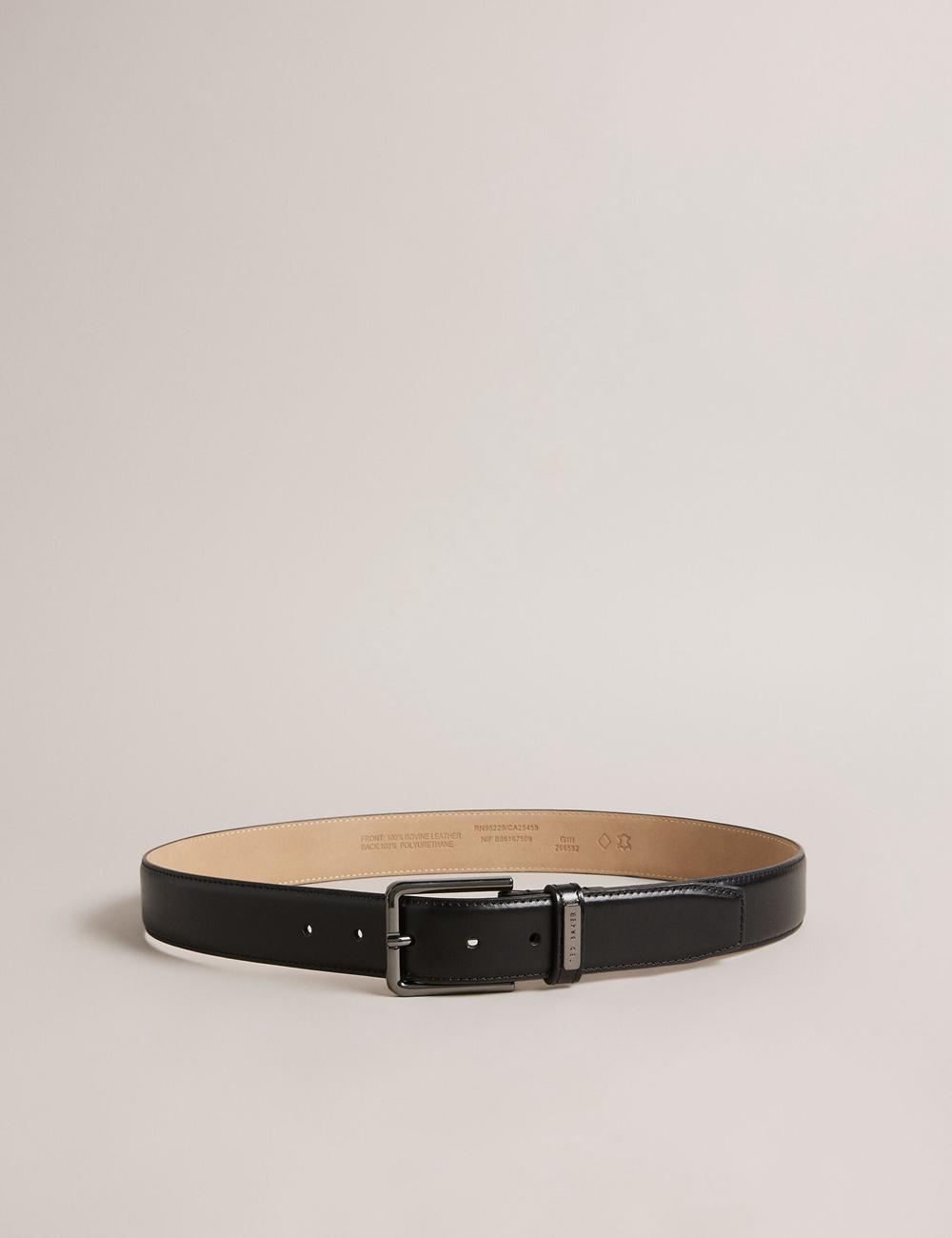 Ceintures Ted Baker WIZERD | Paris  Polished Leather With Logo Hardware Homme Noir | Paris  51793-QJDN