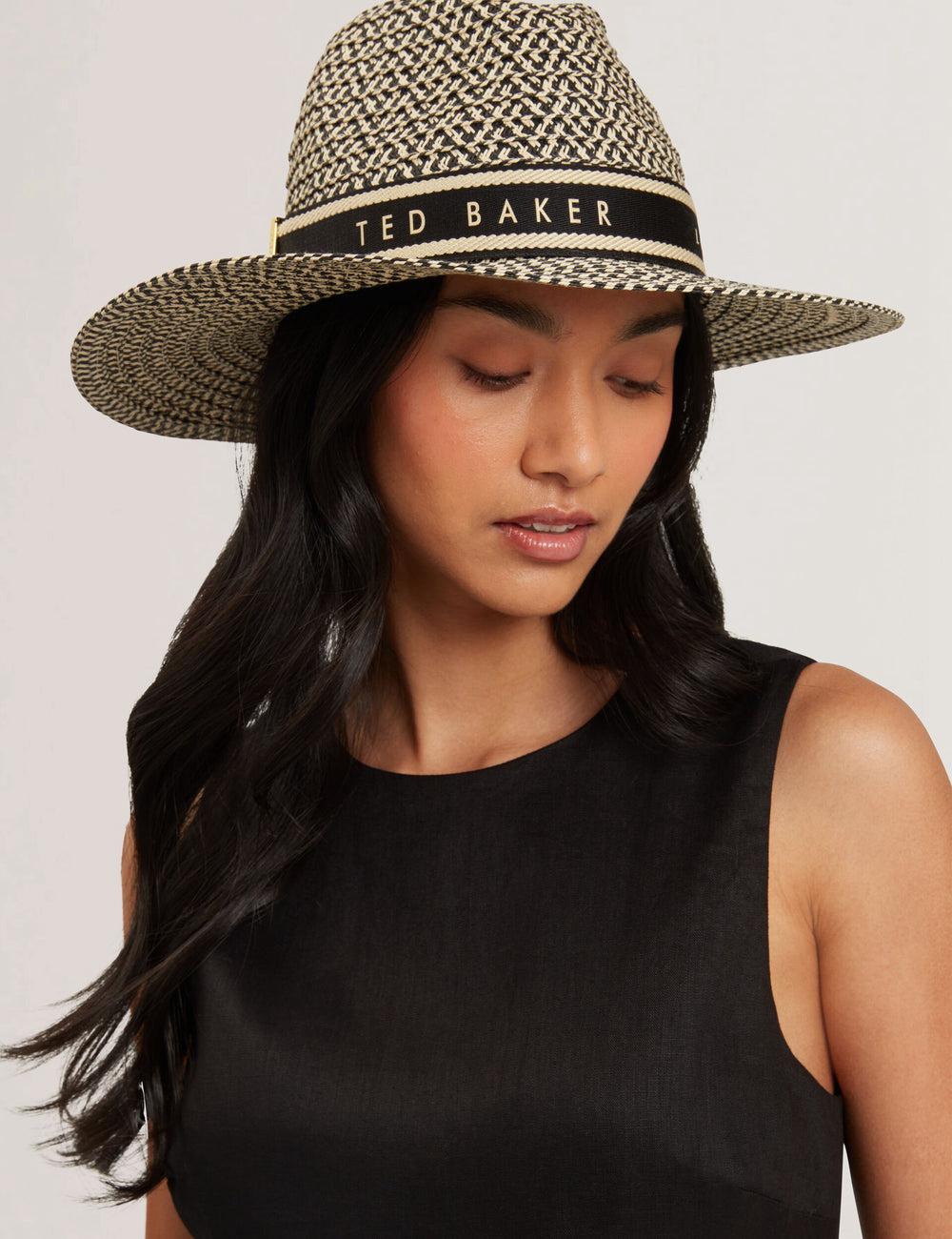 Chapeaux Ted Baker CLARIES - Mixed Weave Straw Femme Natural | Paris  20154-OGXC