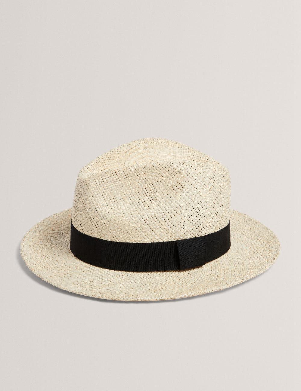 Chapeaux Ted Baker JIMESI - Woven Straw Panama Beach Homme Blanche | Paris  26143-CEJU