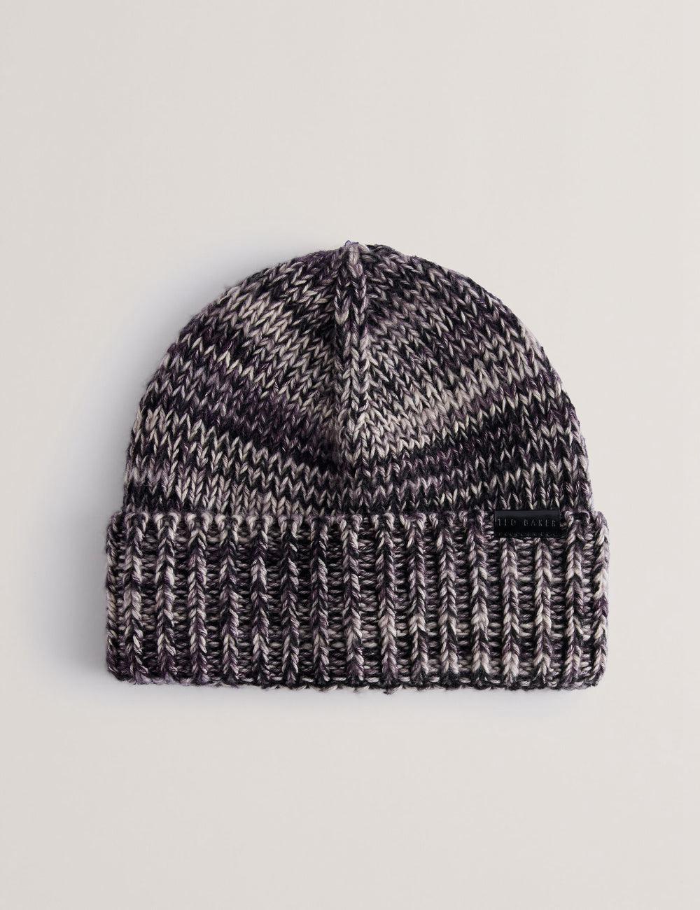 Chapeaux Ted Baker RICHIIS - Marl Knit Turn Up Beanie Homme Grise | Paris  16475-AXWG
