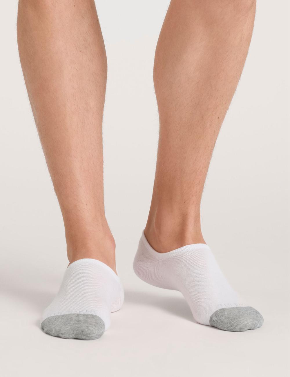Chaussette Ted Baker 3 Pack Branded Liner Trainer Homme Blanche | Paris  75486-BNIQ