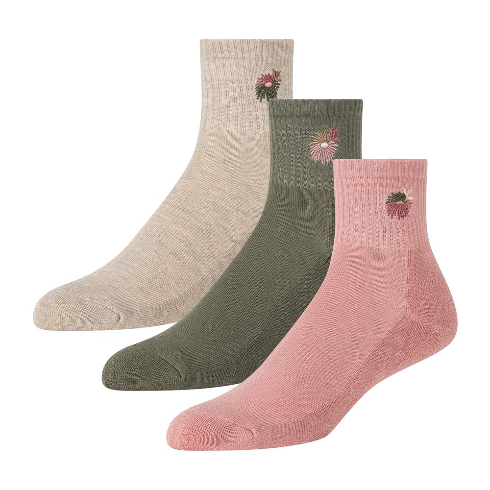 Chaussette Ted Baker 3 Pack Cushioned Sole High Ankle Crew Femme Rose | Paris  03962-XLYC