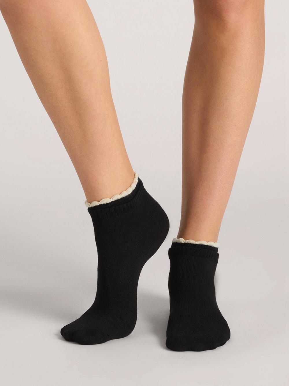 Chaussette Ted Baker 3 Pack Scalloped Low Cut Ankle Femme Noir | Paris  78093-QNKA