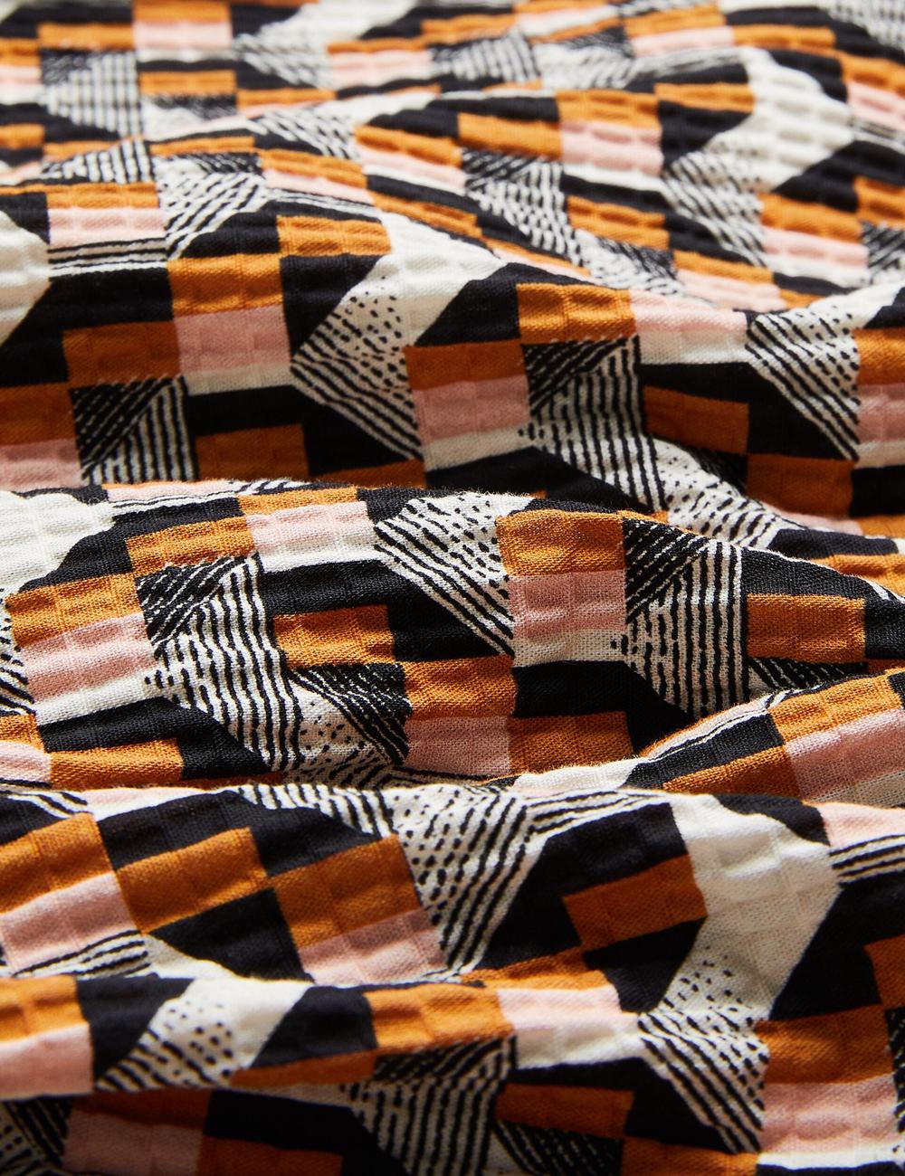 Chemises Ted Baker GASTONS - Short Sleeve Geo Print Seersucker Homme Rose | Paris  49268-XGBH