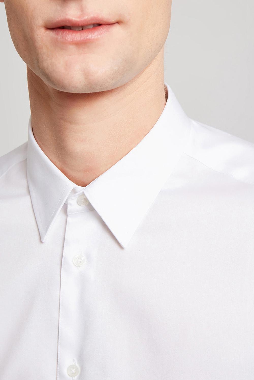 Chemises Ted Baker HOLMER - Regular Fit White Long Sleeve Homme Blanche | Paris  91875-GZNT