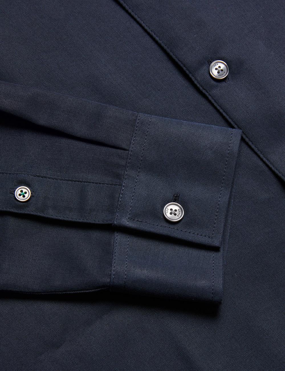 Chemises Ted Baker NESSMEN - Embroidered Detail Relaxed Fit Homme Bleu Marine | Paris  73184-ALGT