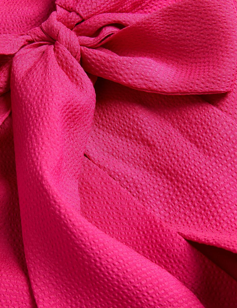 Chemisier Ted Baker ANINI - Textured High Neck Sleeveless Top Femme Fushia | Paris  85714-FPYH