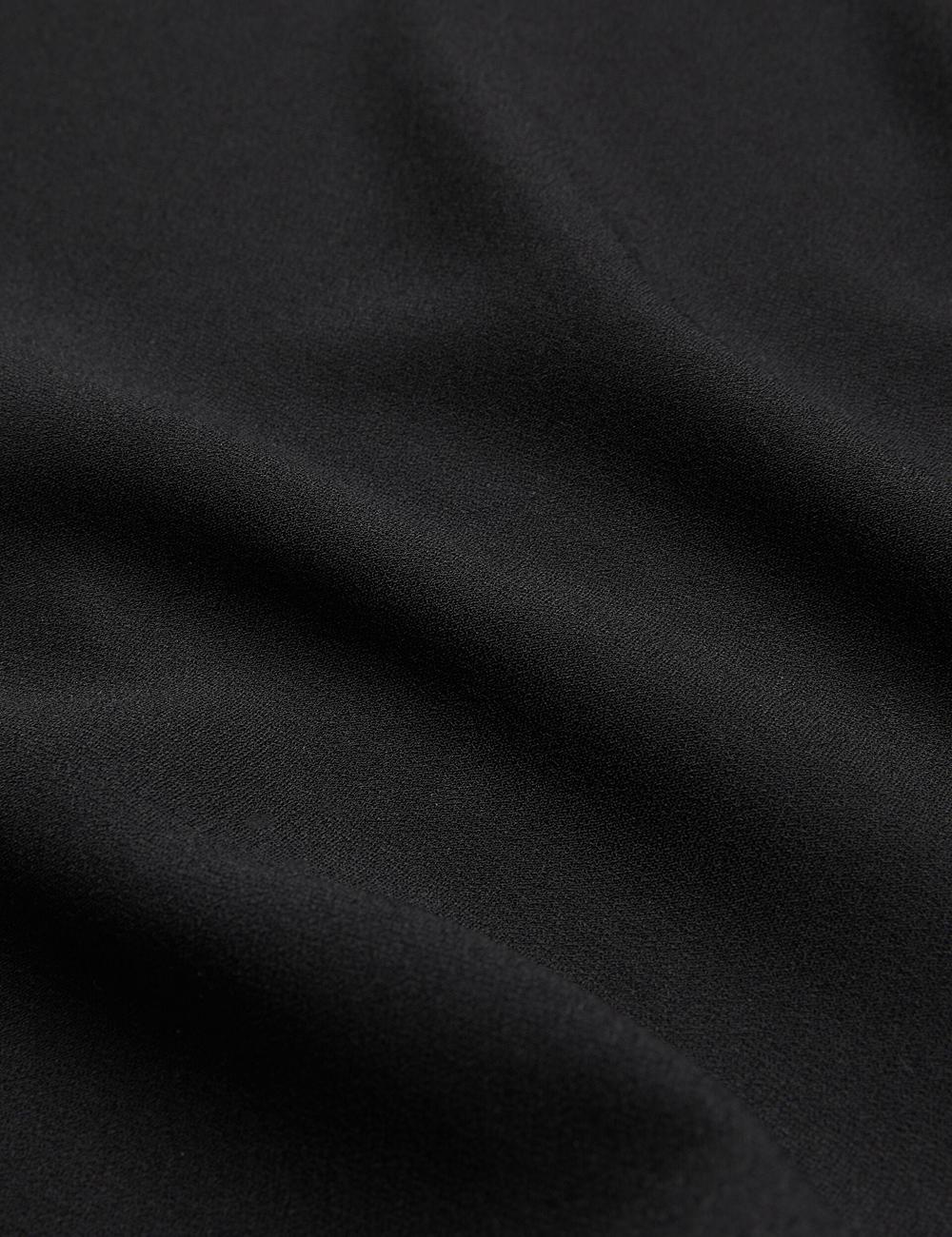 Chemisier Ted Baker CHERIKA - Batwing Short Sleeve Satin Femme Noir | Paris  60721-NURT