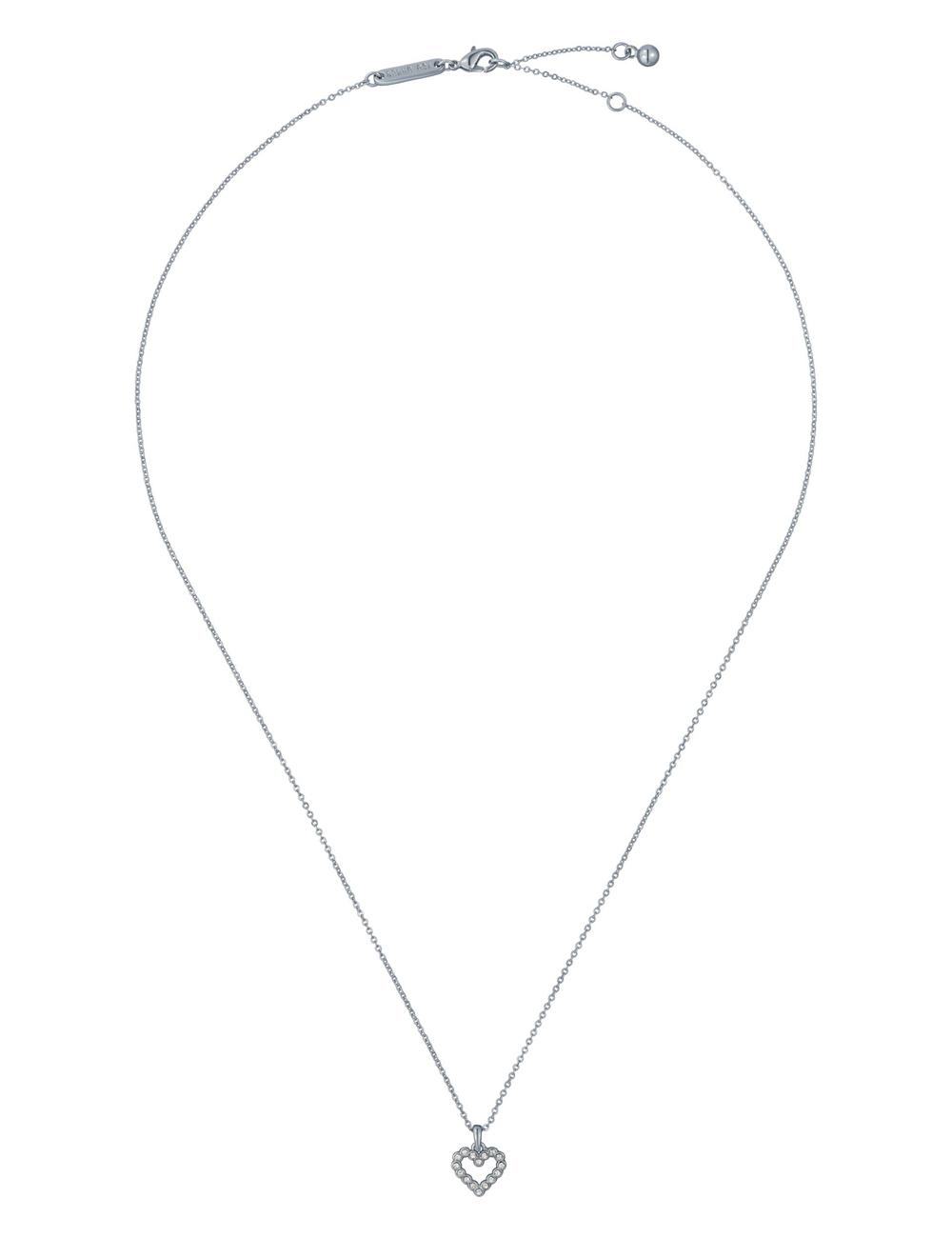 Colliers Ted Baker AMORE - Crystal Open Heart Pendant Femme Argent | Paris  27658-WJYC