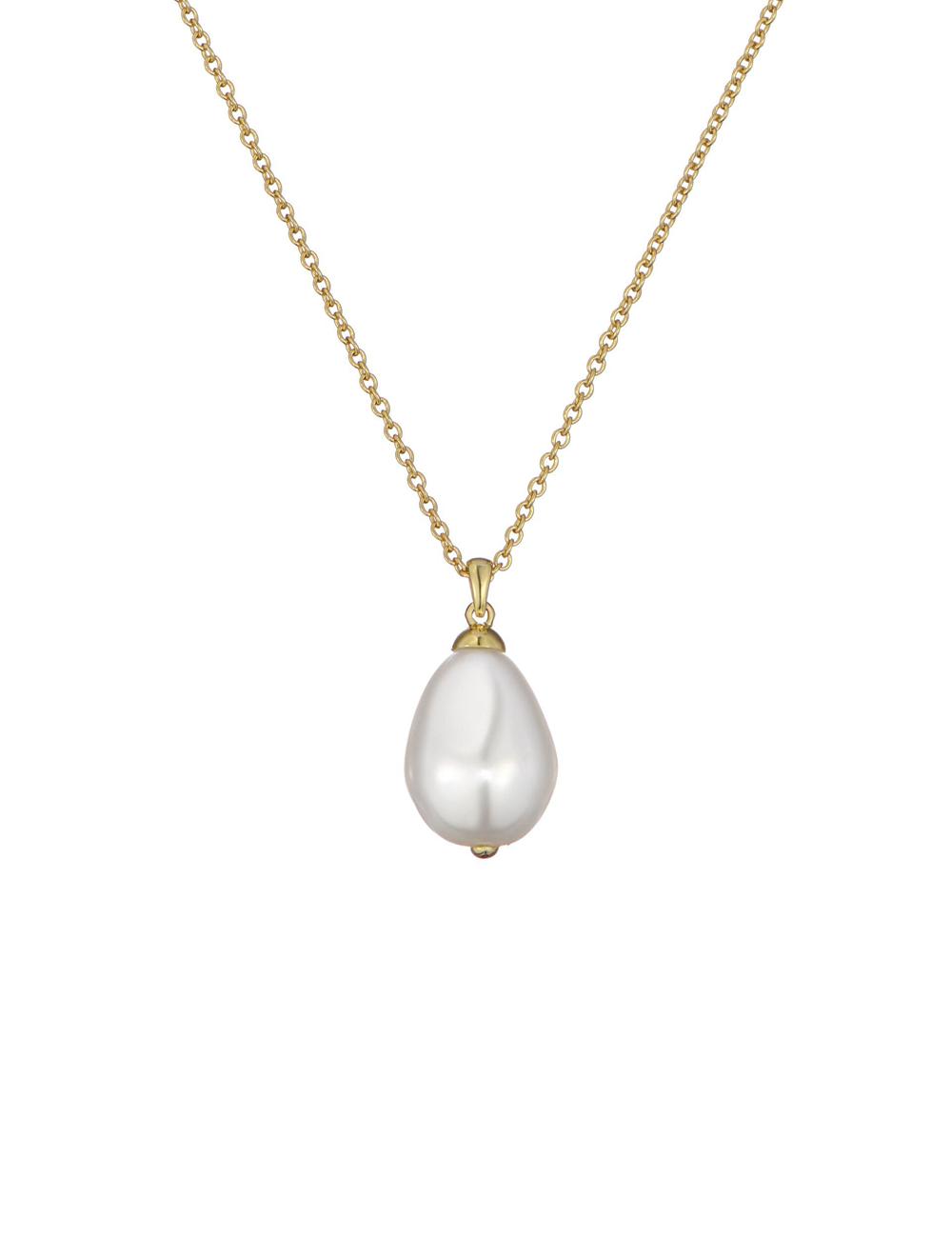 Colliers Ted Baker PARMLIA - Pearl Drop Pendant Femme Doré | Paris  79642-ZWCN