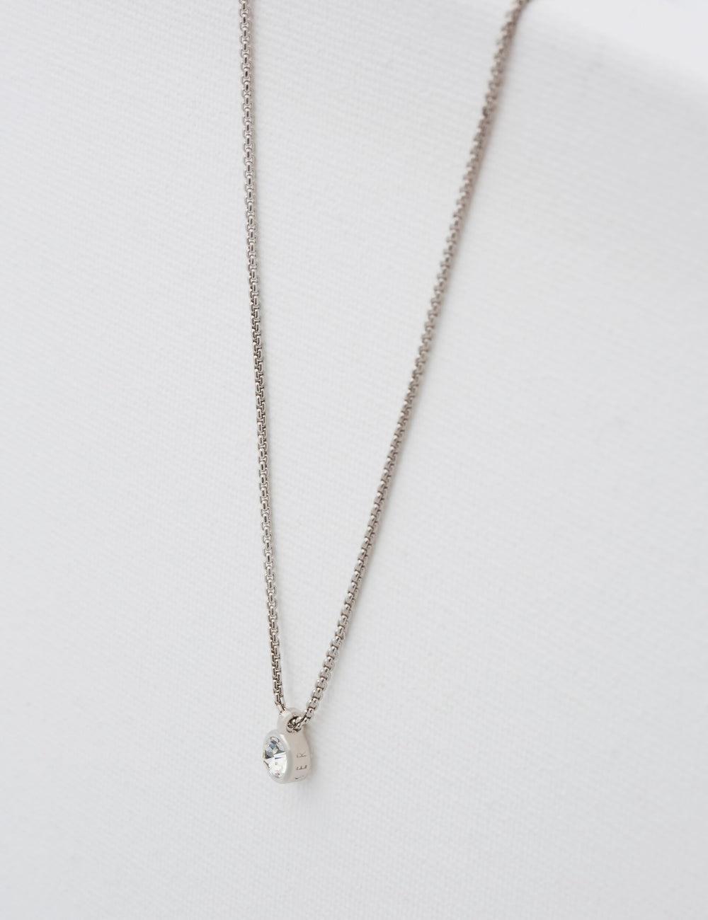 Colliers Ted Baker SININAA - Mini Crystal Pendant Femme Argent | Paris  98376-HNGP