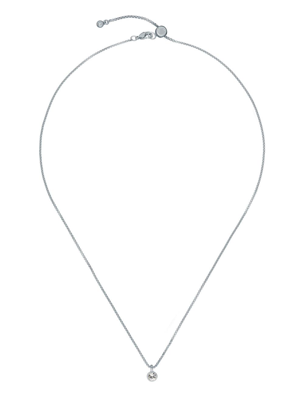 Colliers Ted Baker SININAA - Mini Crystal Pendant Femme Argent | Paris  98376-HNGP