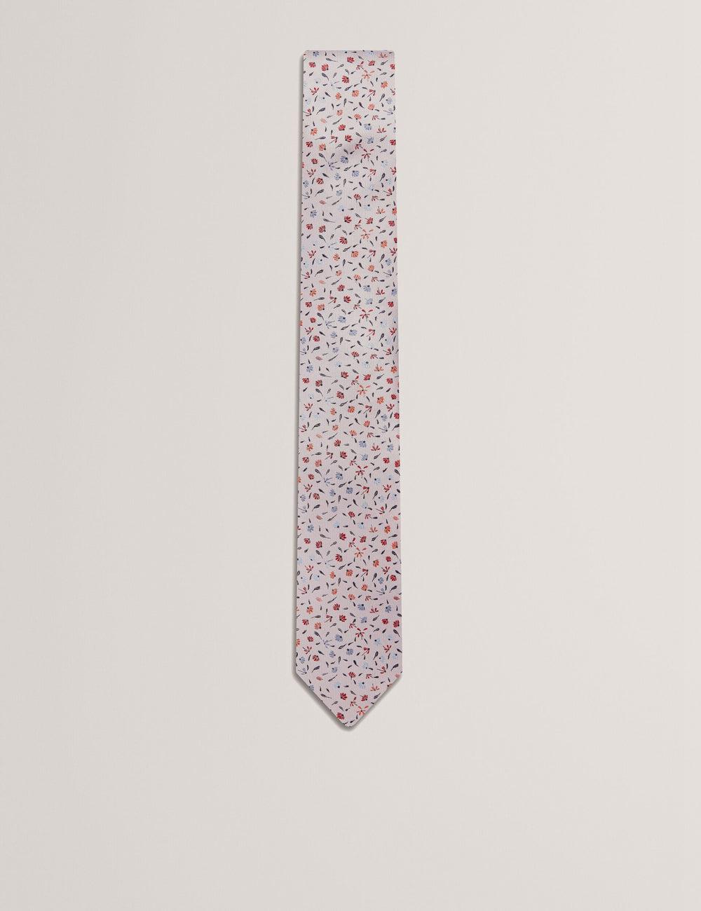Cravates Ted Baker ORSEA - Ditsy Petal Print Woven Silk Homme Rose | Paris  32547-TJNL