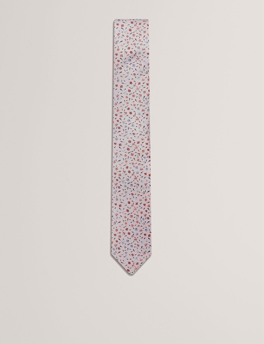 Cravates Ted Baker ORSEA - Ditsy Petal Print Woven Silk Homme Rose | Paris  32547-TJNL