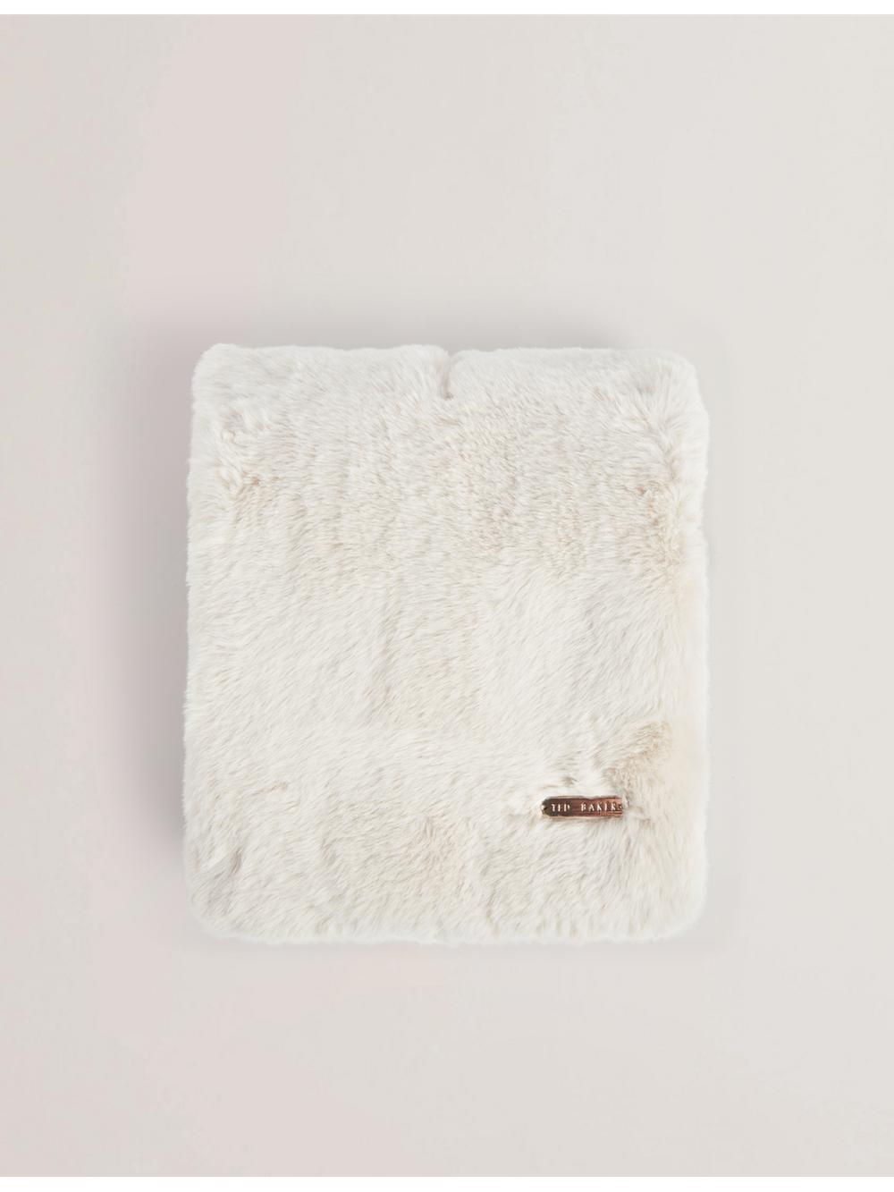 Echarpes Ted Baker EMAAAAS - Faux Fur Loop-Through Stole Femme Blanche | Paris  51682-UZGJ