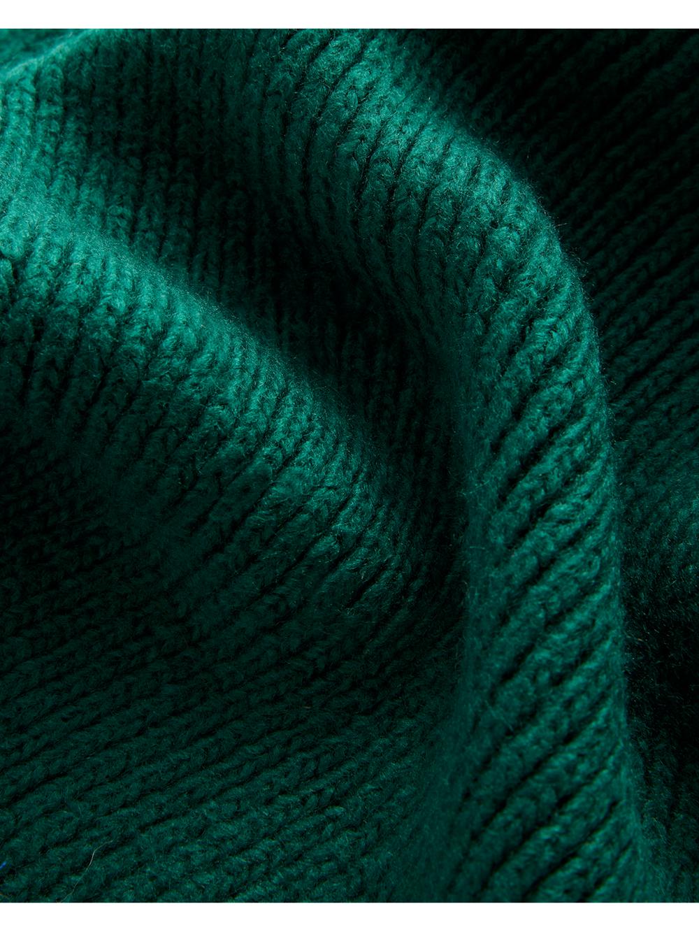 Echarpes Ted Baker LIDIIES - Ribbed Wool Blend Knitted Femme Vert | Paris  71094-YCFB