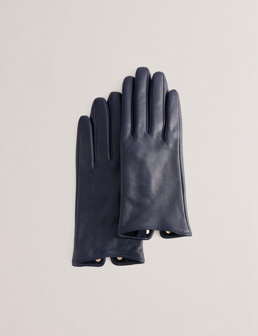 Gant Ted Baker ARLEOS - Leather Split Cuff Femme Bleu Marine | Paris  70152-CWOE